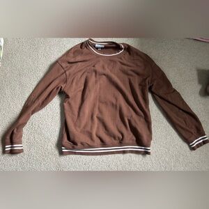 Brown Longsleeve with White trim